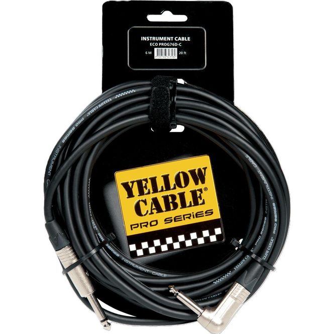 Hovedbilde Yellow Cable PROG76D-C Gitarkabel Neutrik vinkel/rett 6m