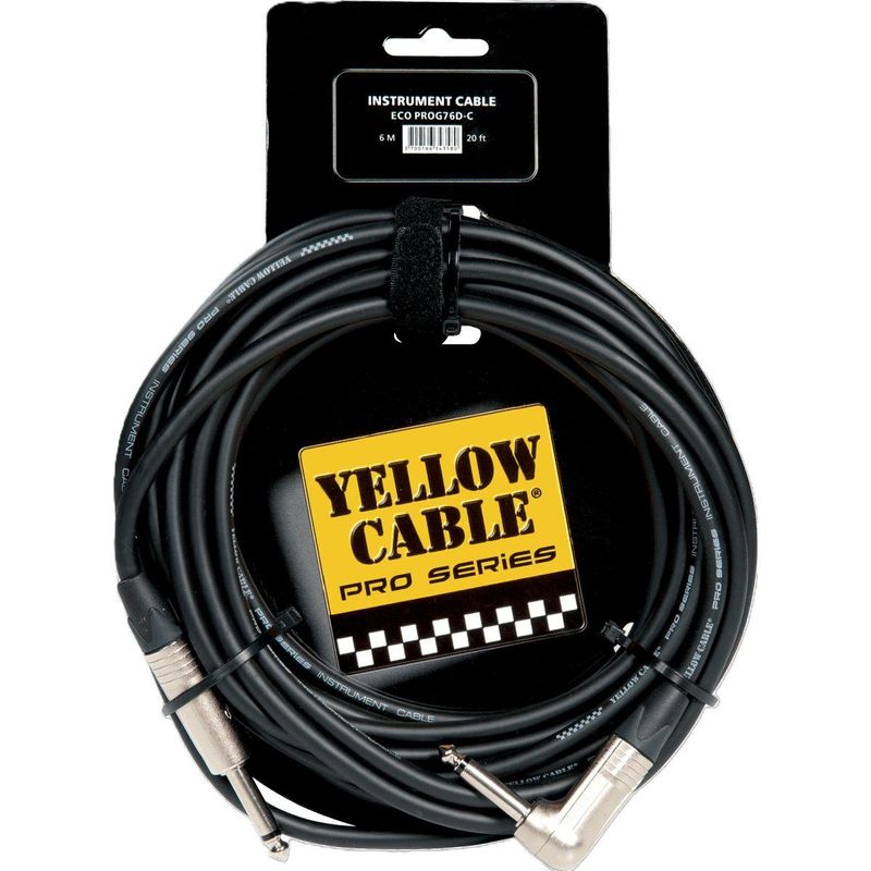 Yellow Cable PROG76D-C Gitarkabel Neutrik vinkel/rett 6m
