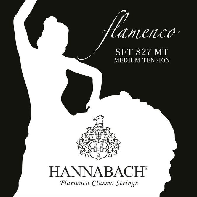 Hovedbilde Hannabach 827 MT Flamenco Strengesett klassisk gitar, Medium Tension