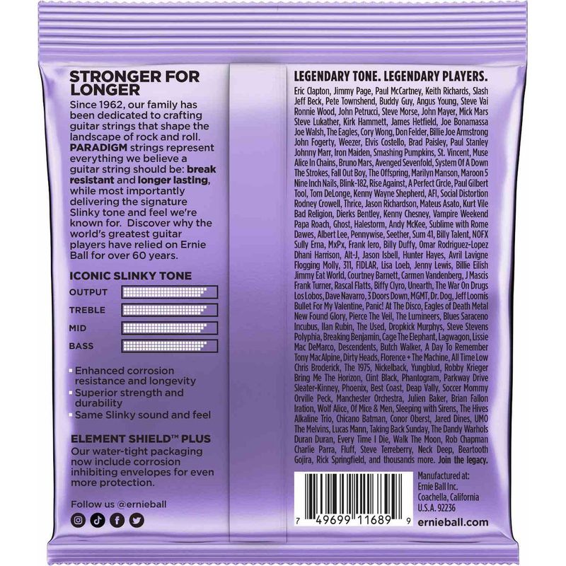 Ernie Ball 2017 Paradigm Ultra Slinky 10-48 Elgitarstrenger