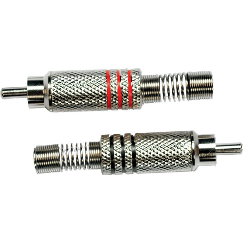 Yellow Cable RCA01 RCA-plugg hann, 2 stk